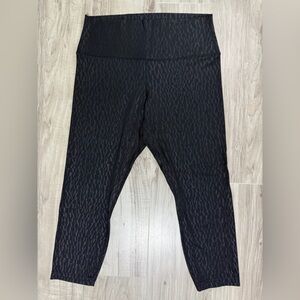 lululemon athletica Align High-Rise Cropped Black Patterned Leggings